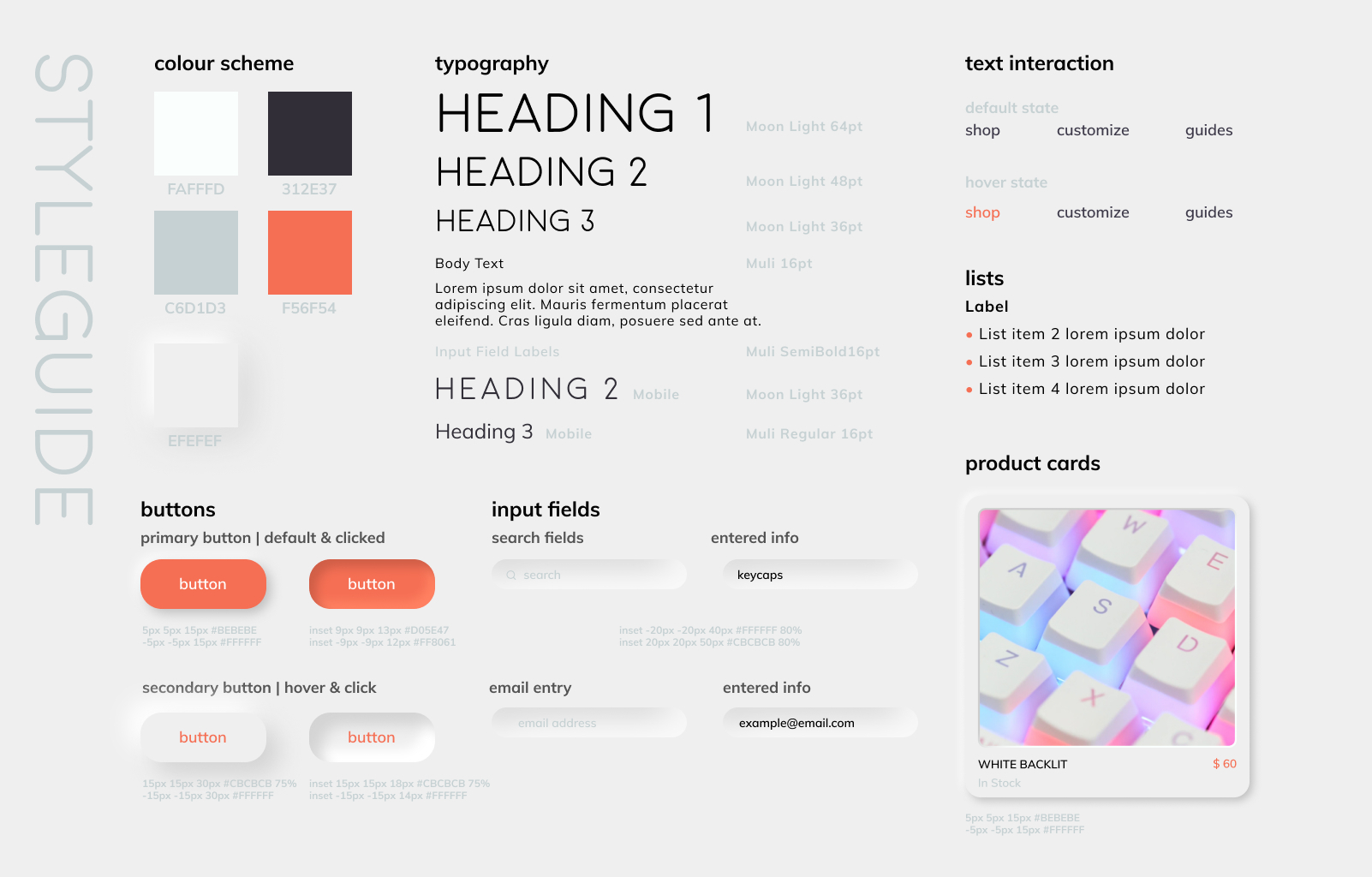 cliq styleguide and ui components