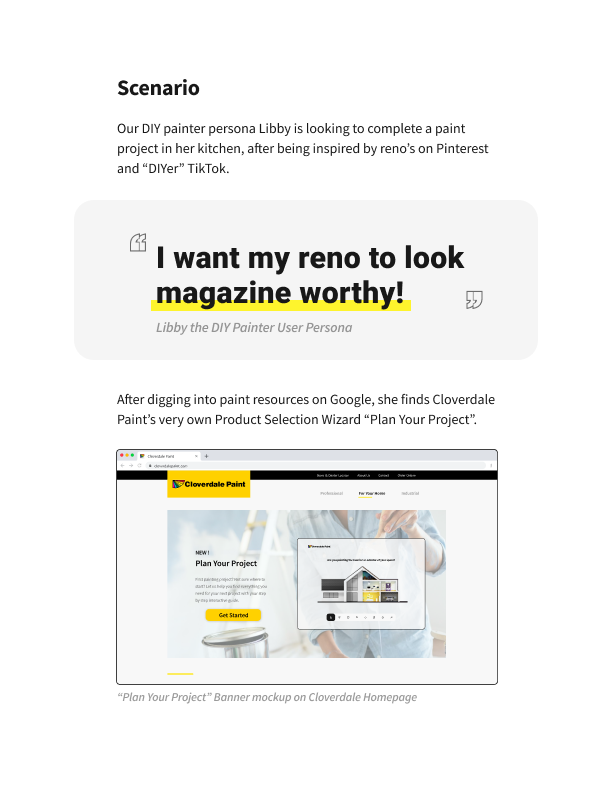 cliq top half of homepage