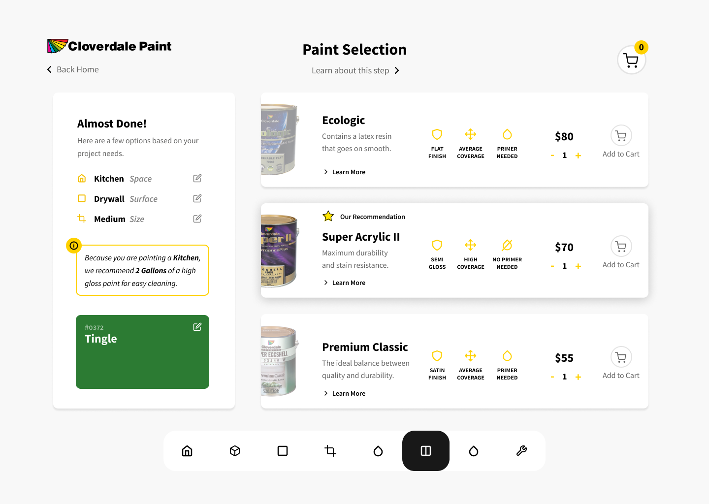 cliq wireframe beside sketch