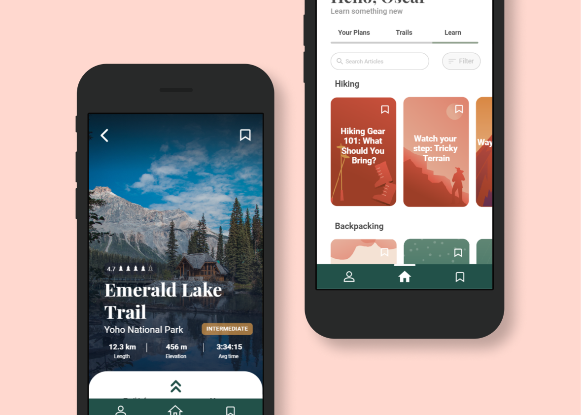 trail mix app design thumbnail